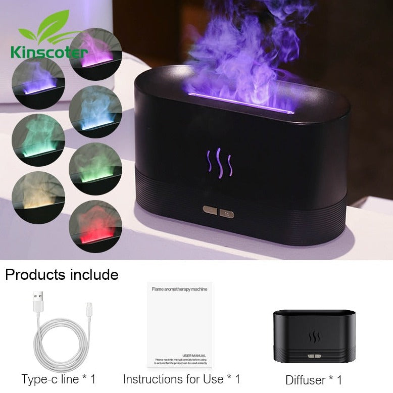 FireMist ™ - LED Flame Diffuser