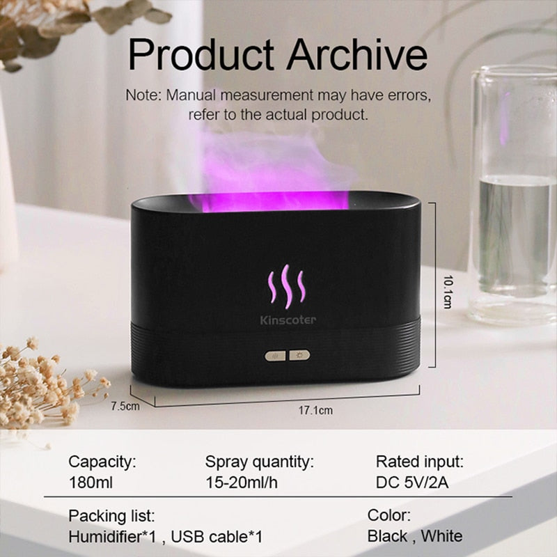 FireMist ™ - LED Flame Diffuser